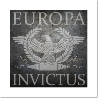 Europa Invictus - Weathered Steel Eagle on Iron Posters and Art